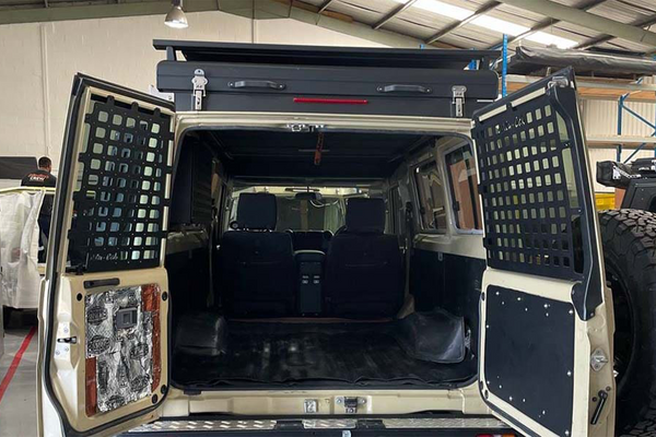 Land Cruiser 78 Series Rear Door Molle Plates