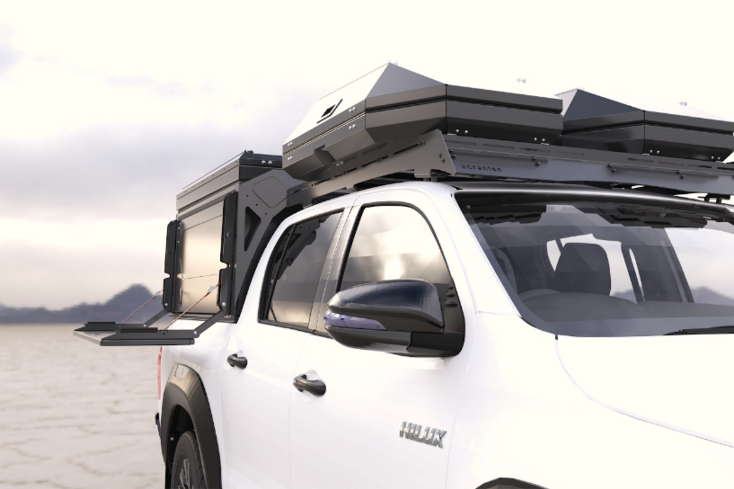 Camper MaxTrax Fold-Out Side Table