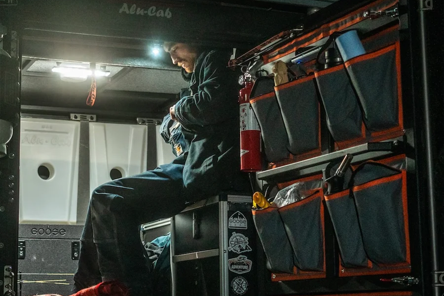 Canvas Bags at Rear Door