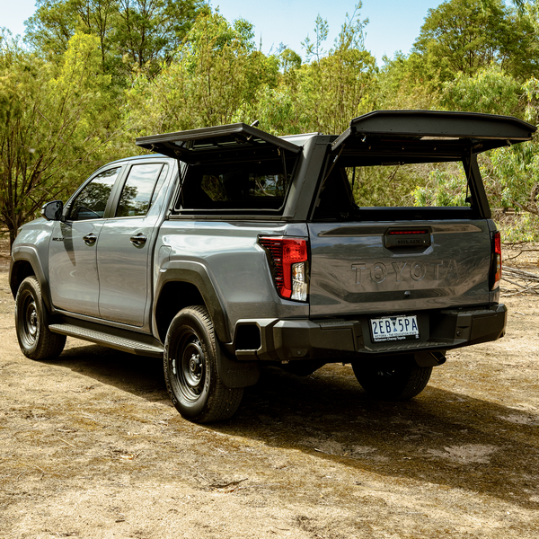 Hilux N90 Aluminum Canopy - AluCab Contour with Windows
