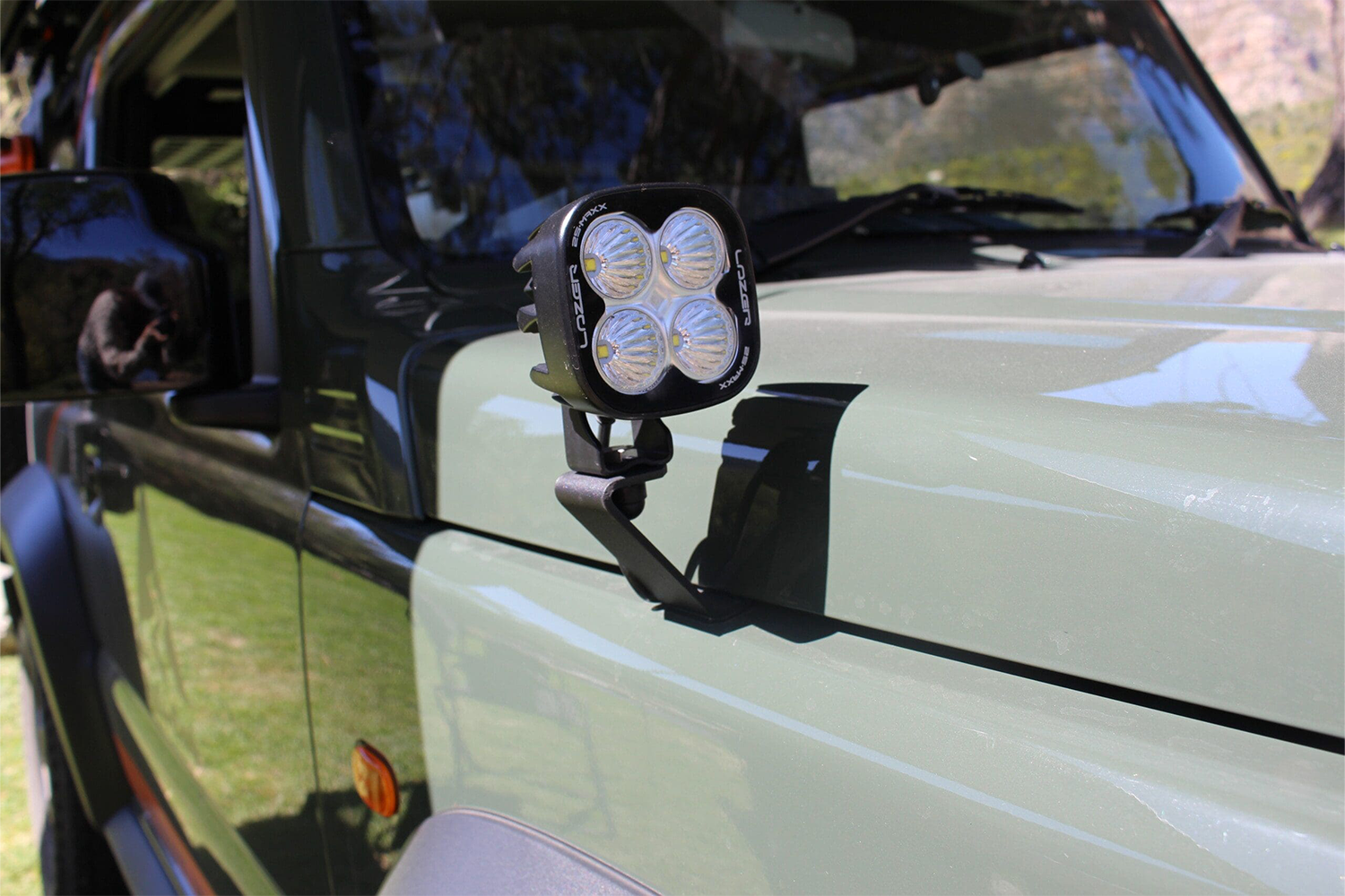 Jimny Bonnet Light Brackets | Secure Mounts for Off-Road Lighting – alu-cab