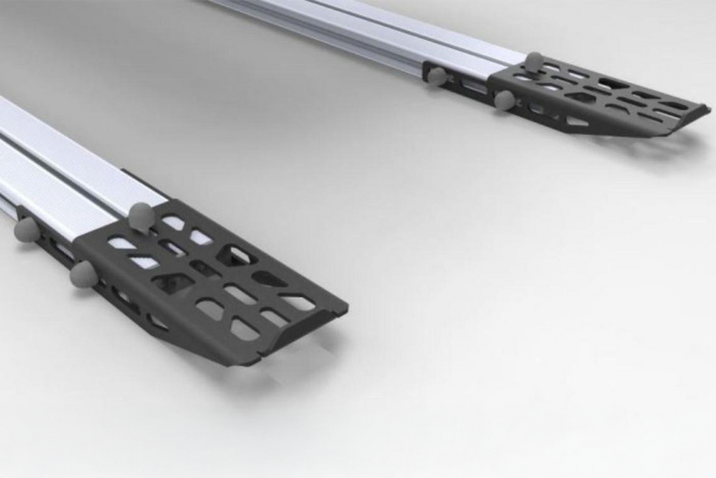 Load Carring Brackets Load Bar Extension Brackets (Set of 2) | Roof Box Jerry Can Mounts ...